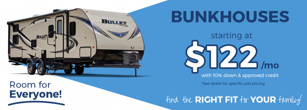 RV Bunkhouses for sale banner